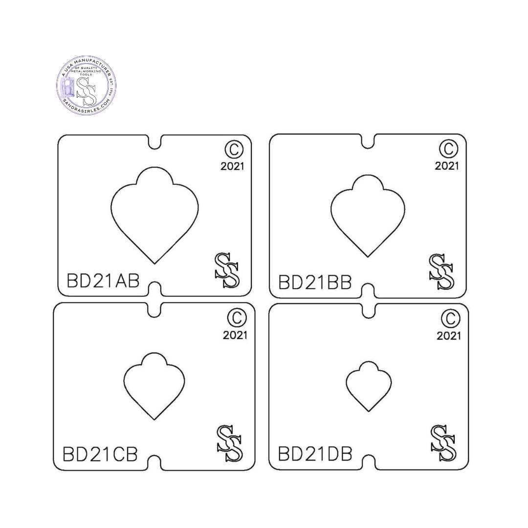 SS BLANKING DIE 3 PIECE SET BD21 DESIGN